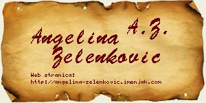 Angelina Zelenković vizit kartica